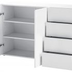 ARCO multi-purpose cabinet with 2 doors and 4 drawers - Web Furniture