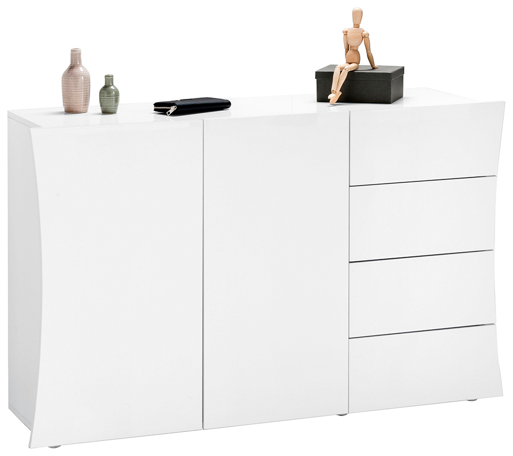 ARCO multi-purpose cabinet with 2 doors and 4 drawers - Web Furniture