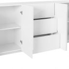 PING 220 cm sideboard with 4 doors + 3 drawers - Web Furniture