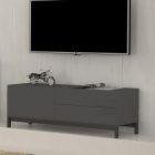 METIS 110 cm TV stand with feet 1 door + 2 drawers - Web Furniture