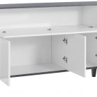 SUNRISE 200 cm sideboard with 4 doors + 1 shelf - Web Furniture