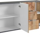 SUNRISE 160 cm sideboard with 3 doors + 3 drawers - Web Furniture