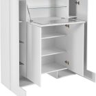PILLON display cabinet with 2+2 doors and 1 frame door - Web Furniture