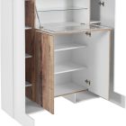 PILLON display cabinet with 2+2 doors and 1 frame door - Web Furniture