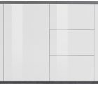 SUNRISE 160 cm sideboard with 3 doors + 3 drawers - Web Furniture