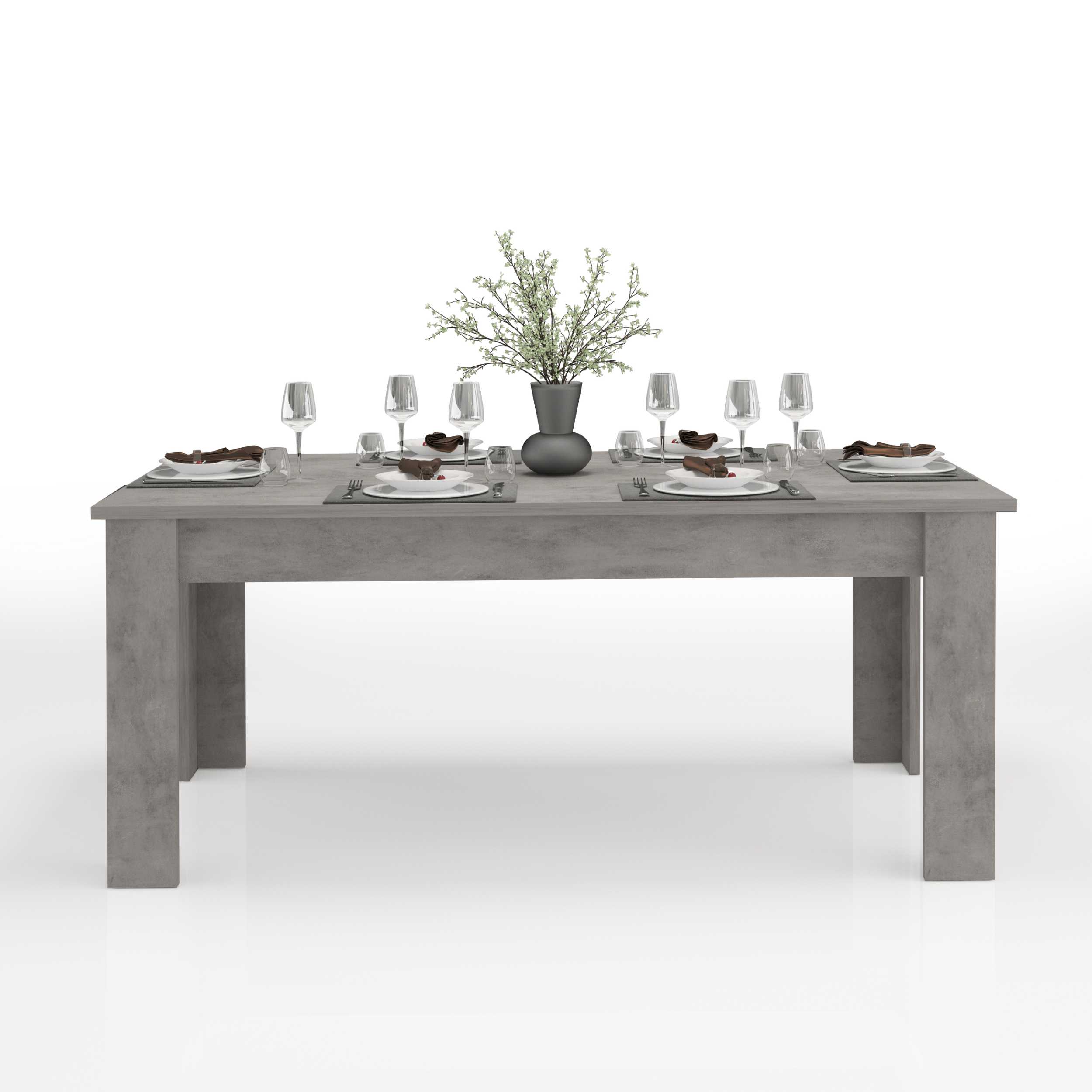 WHOUS Tavolo Allungabile per Sala da Pranzo Colore Bronx Estensibile da 160 a 210 cm, Made in Italy