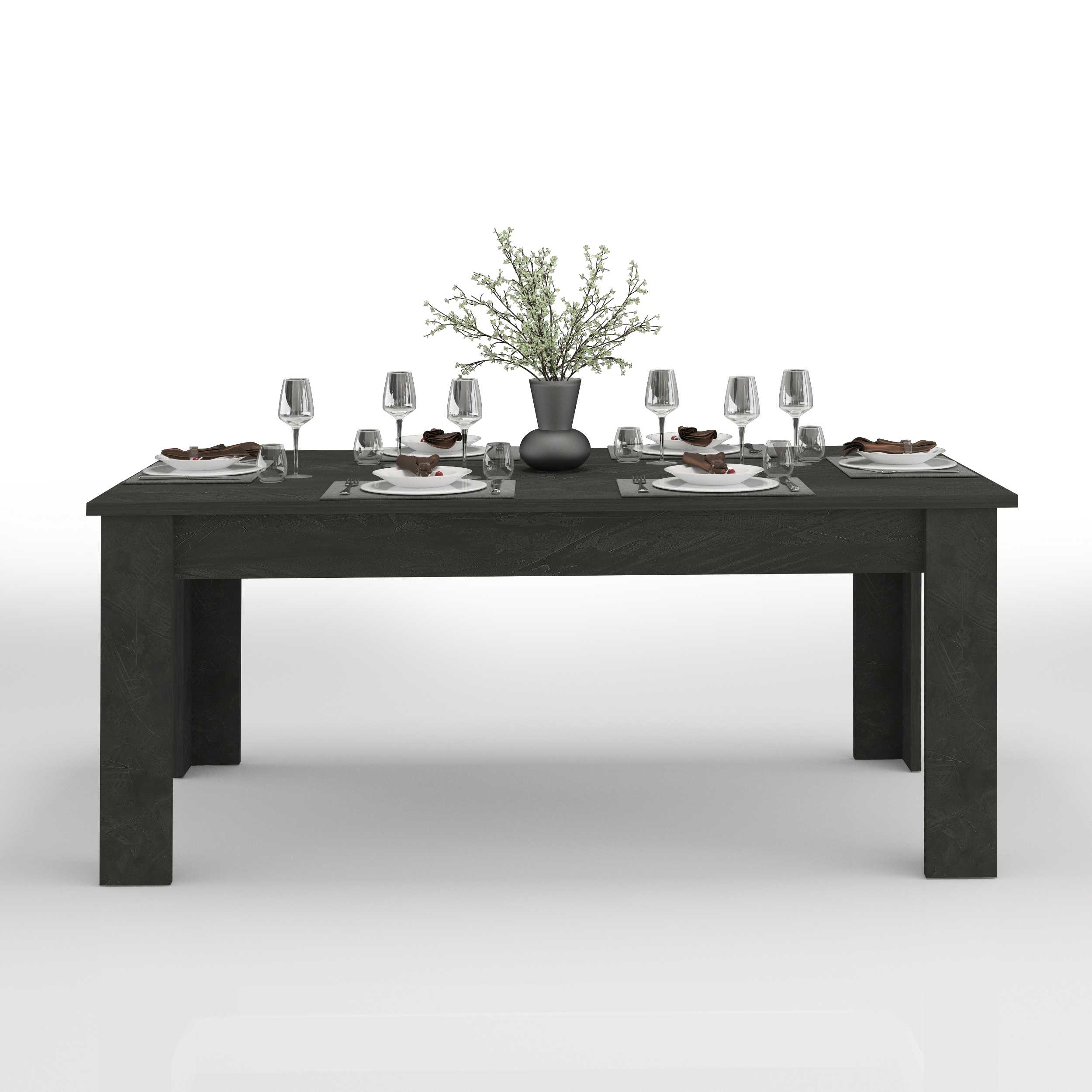 WHOUS Tavolo Allungabile per Sala da Pranzo Colore Ardesia Estensibile da 160 a 210 cm, Made in Italy